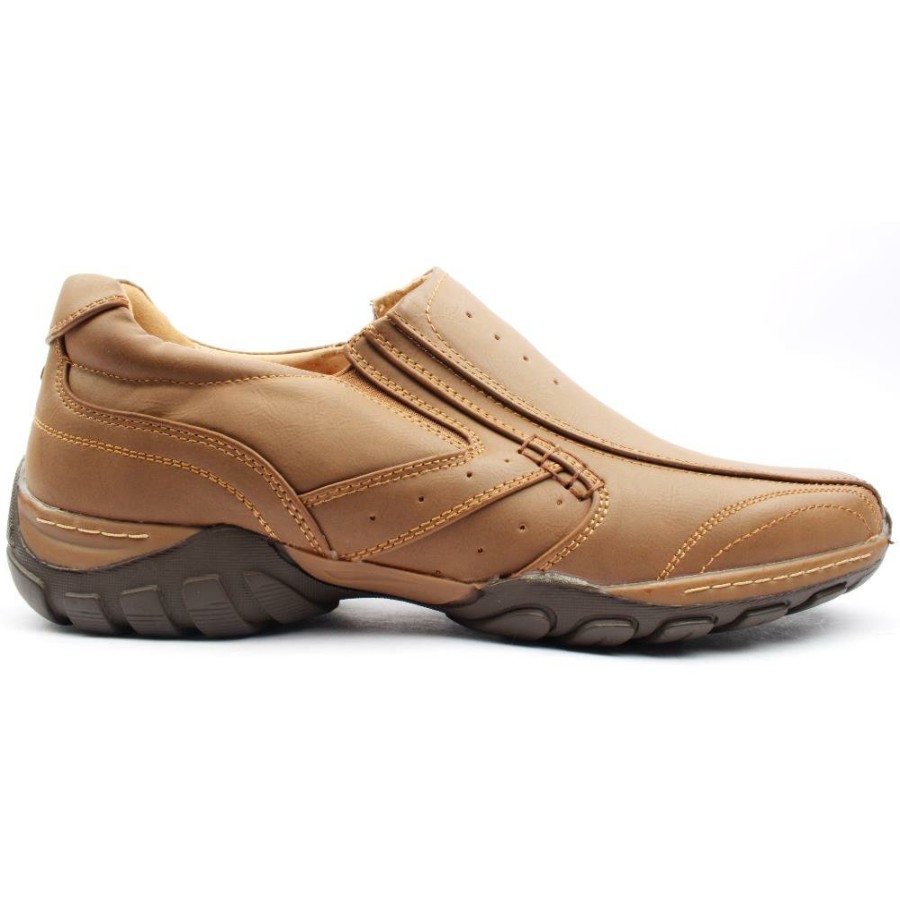 Men Goor | Mens Goor-14 Slip On Shoe - Tan