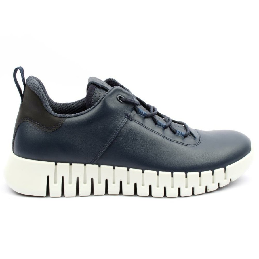 Men ECCO | 525204 Laced Shoe - Navy