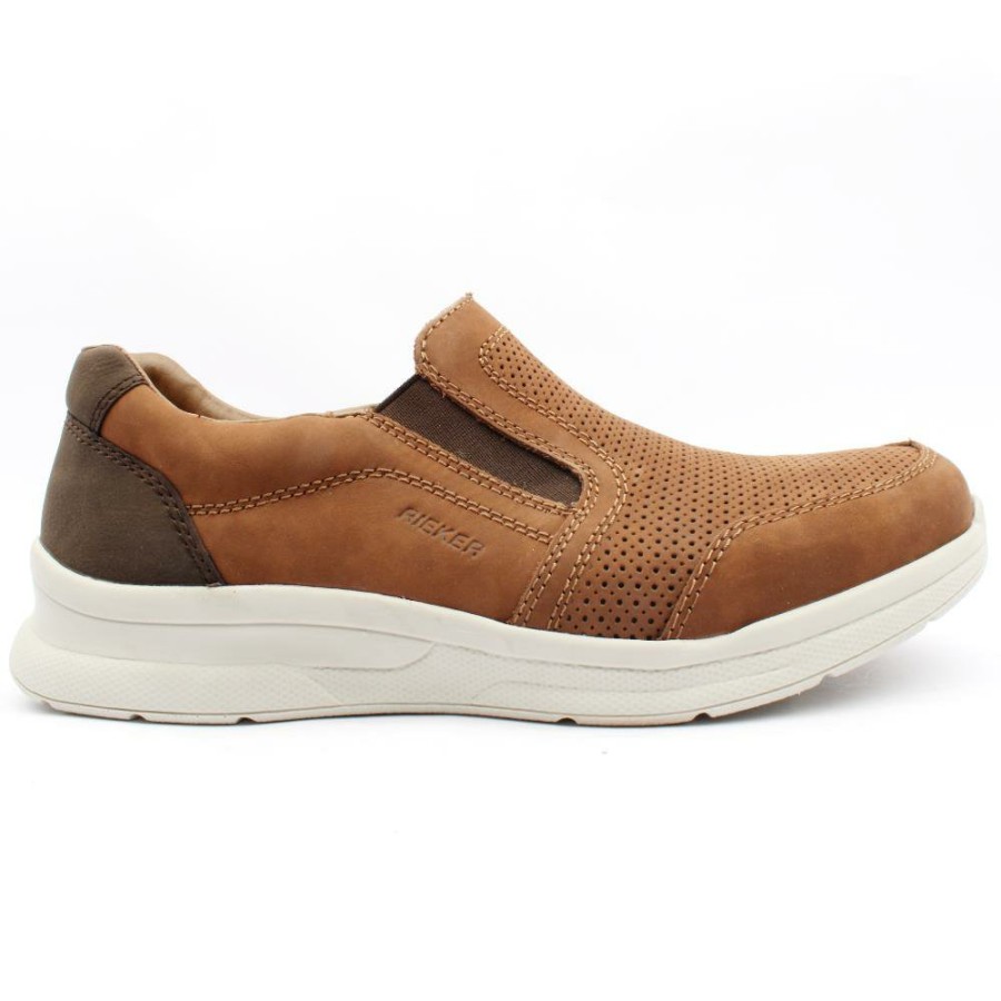 Men Rieker | 14853 Slip On Shoe - Brown