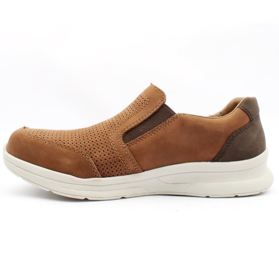 Men Rieker | 14853 Slip On Shoe - Brown