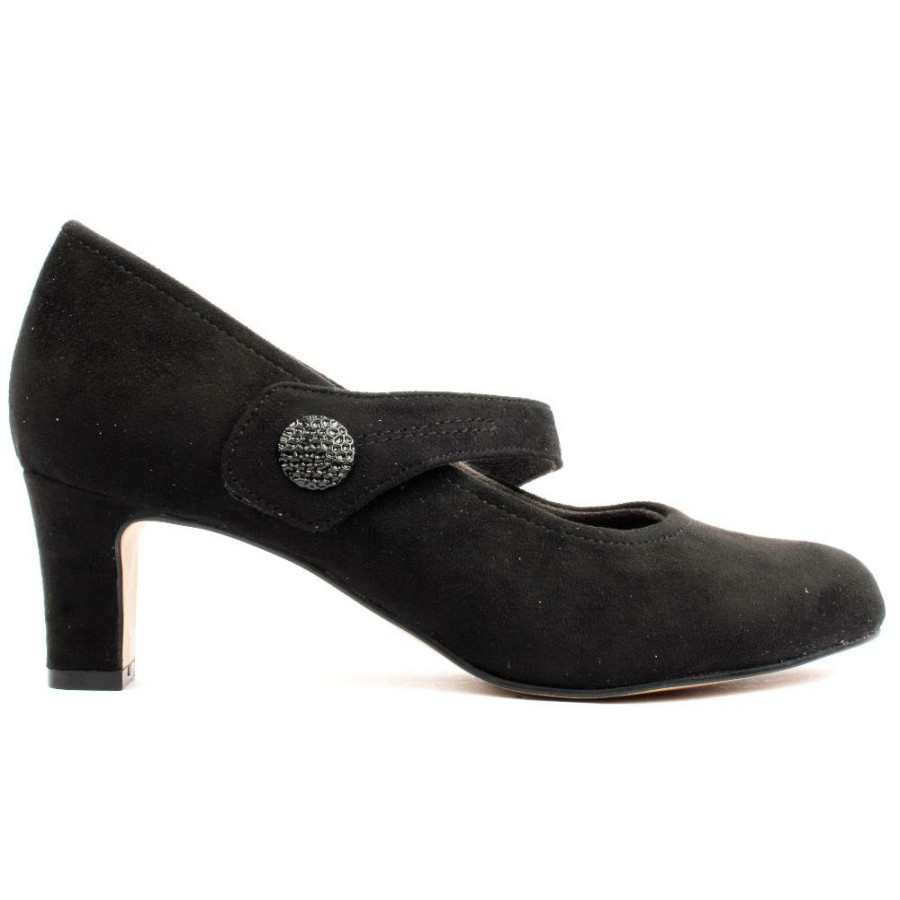 Women Jana | 22473 Strap Shoe - Black