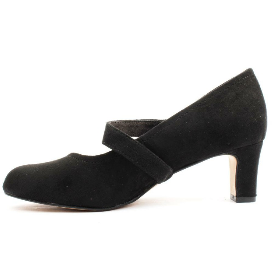 Women Jana | 22473 Strap Shoe - Black