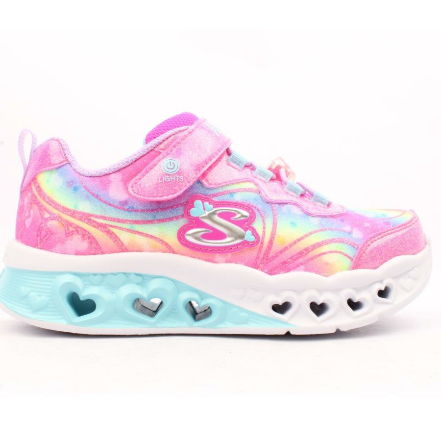 Kids Skechers | 303253L Flutter Trainer - Bright Pink