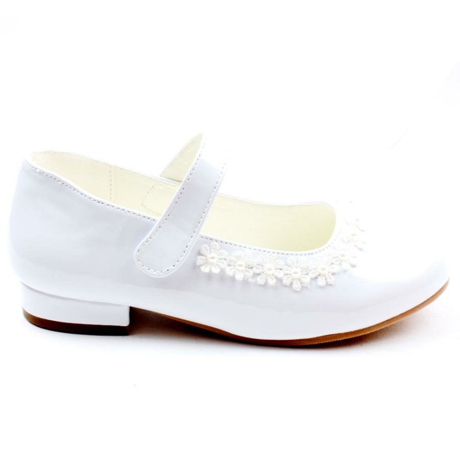 Kids Dubarry | Vivienne Communion Shoe - White Patent