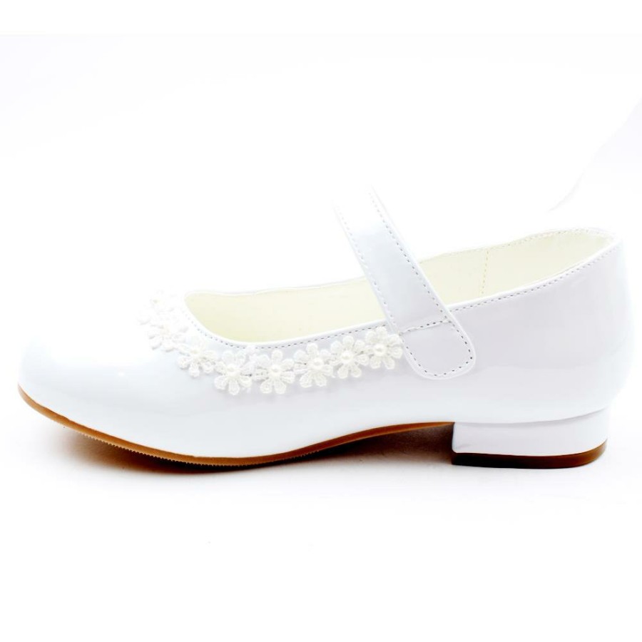 Kids Dubarry | Vivienne Communion Shoe - White Patent