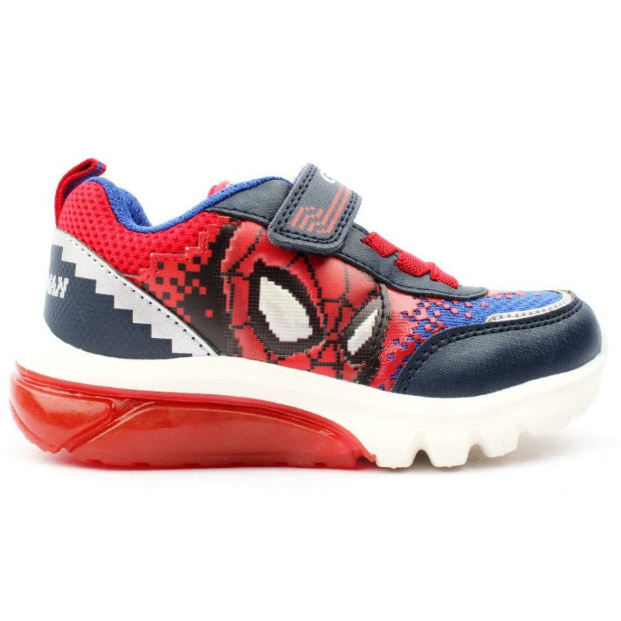 Kids Geox | J45Lbf Trainer - Navy/Red