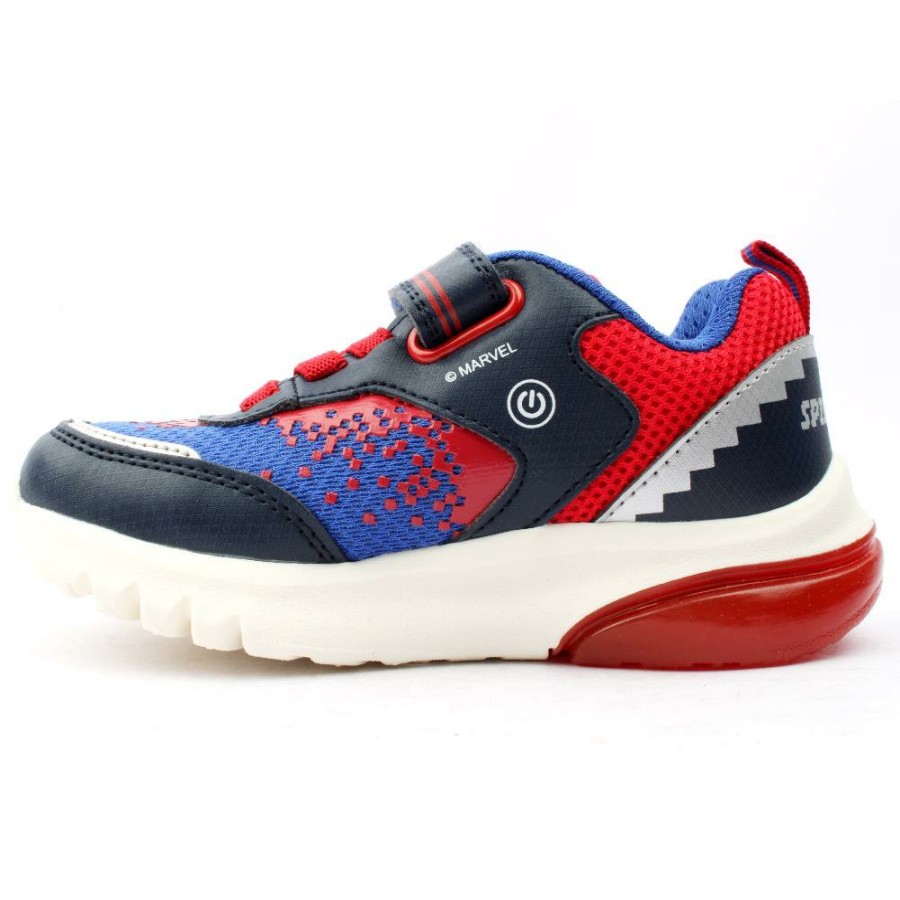 Kids Geox | J45Lbf Trainer - Navy/Red