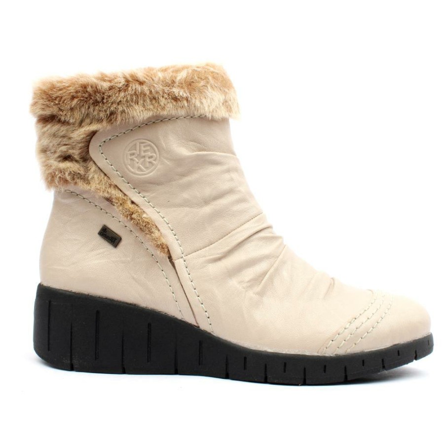 Women Rieker | Y1361 Wedge Boot - Beige