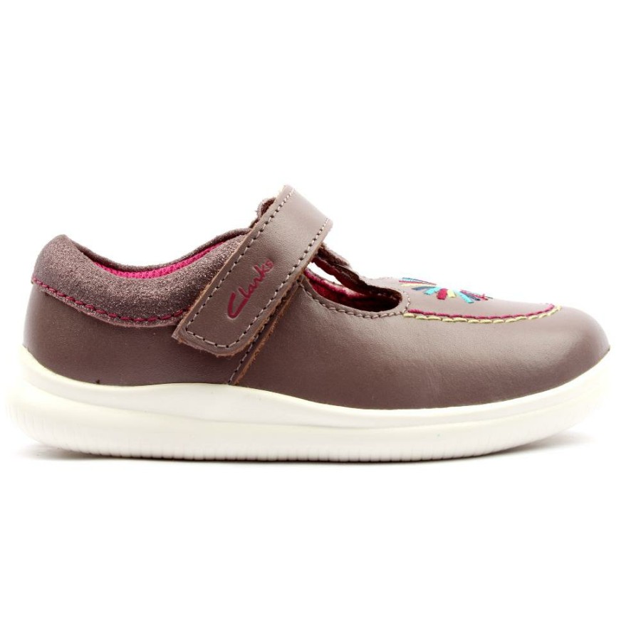 Kids Clarks | Crest Prom T Shoe - Dusky Pink F