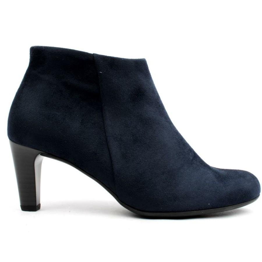 Women Gabor | 35850 Ankle Boot - Navy Suede