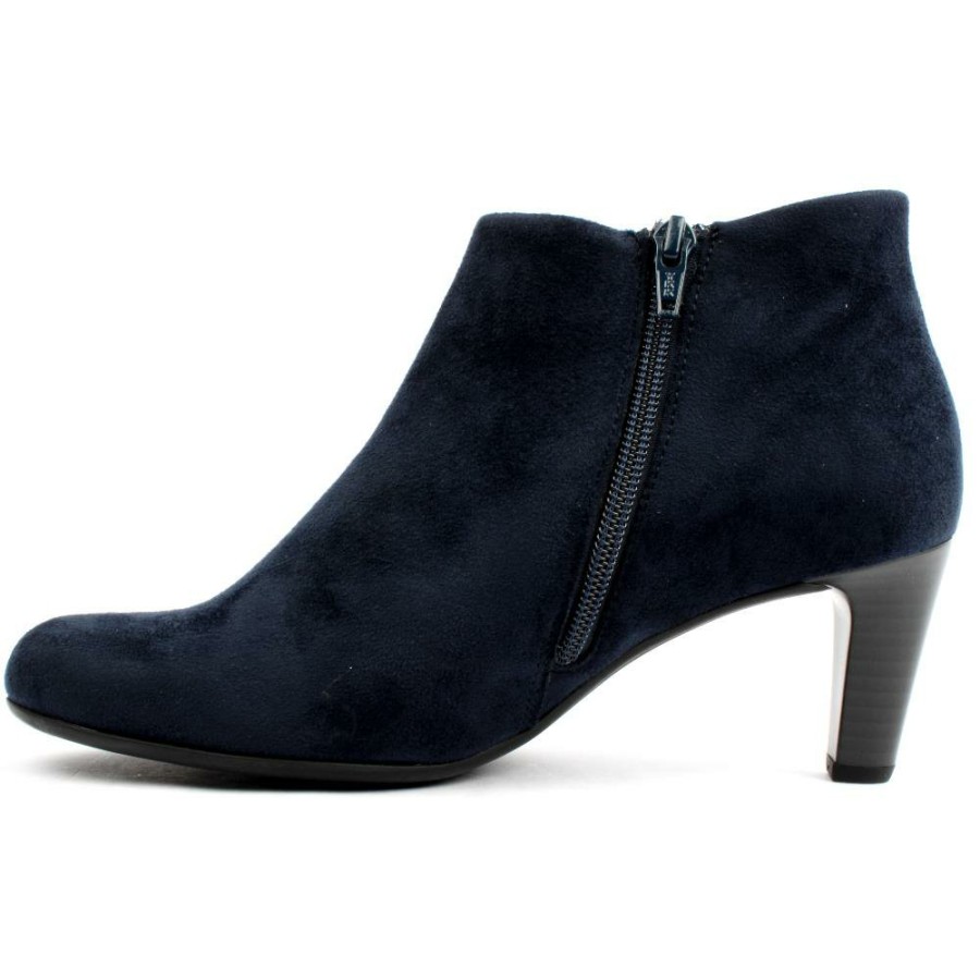 Women Gabor | 35850 Ankle Boot - Navy Suede