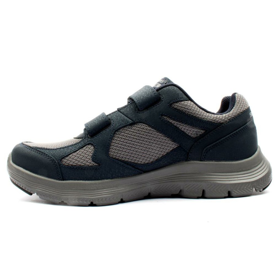 Men Skechers | 232578 Velcro Shoe - Navy