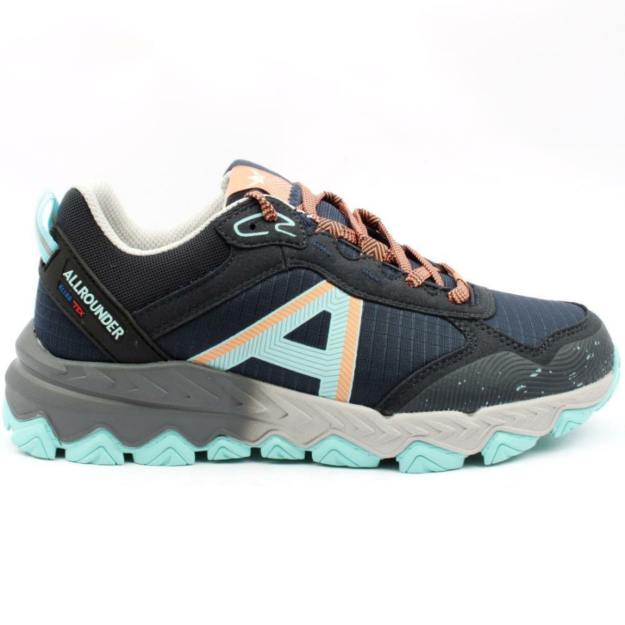 Women Mephisto | All Rounder Run Tex Laced Shoe - Navy