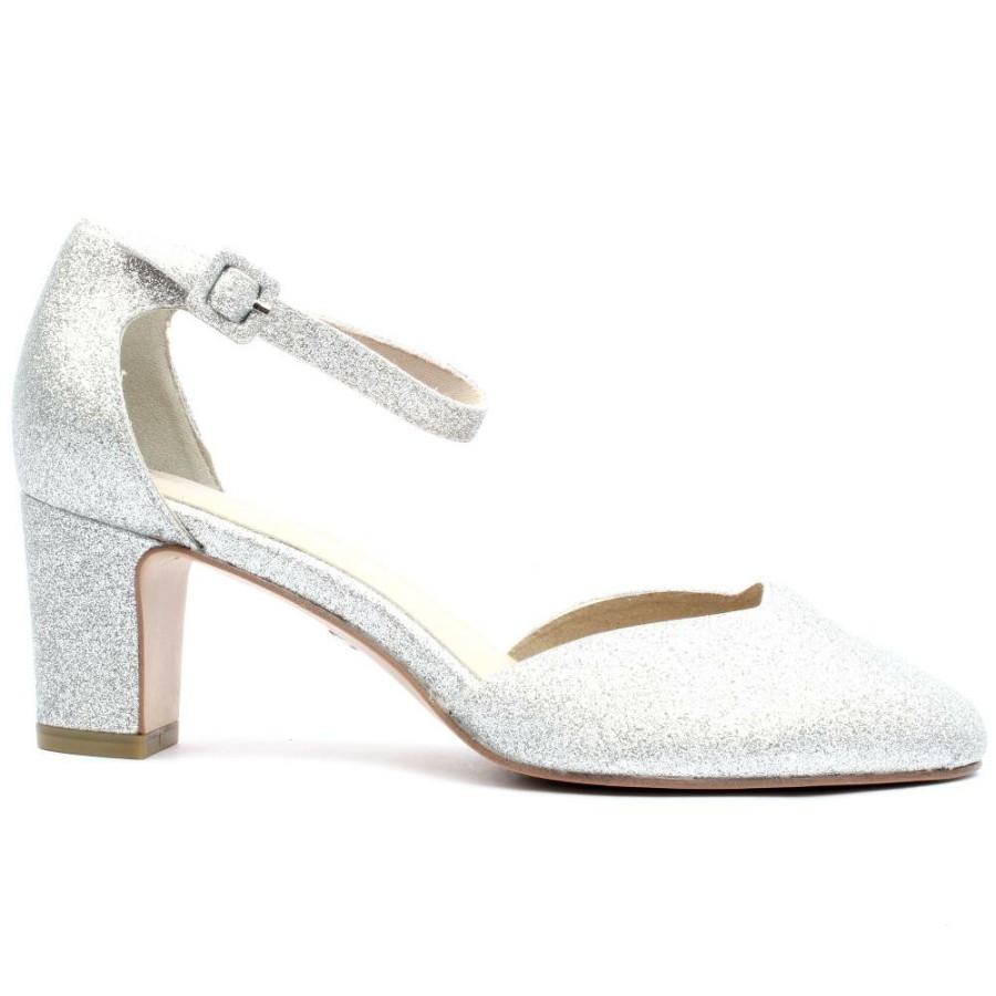 Women Tamaris | 24432 Strap Shoe - Silver