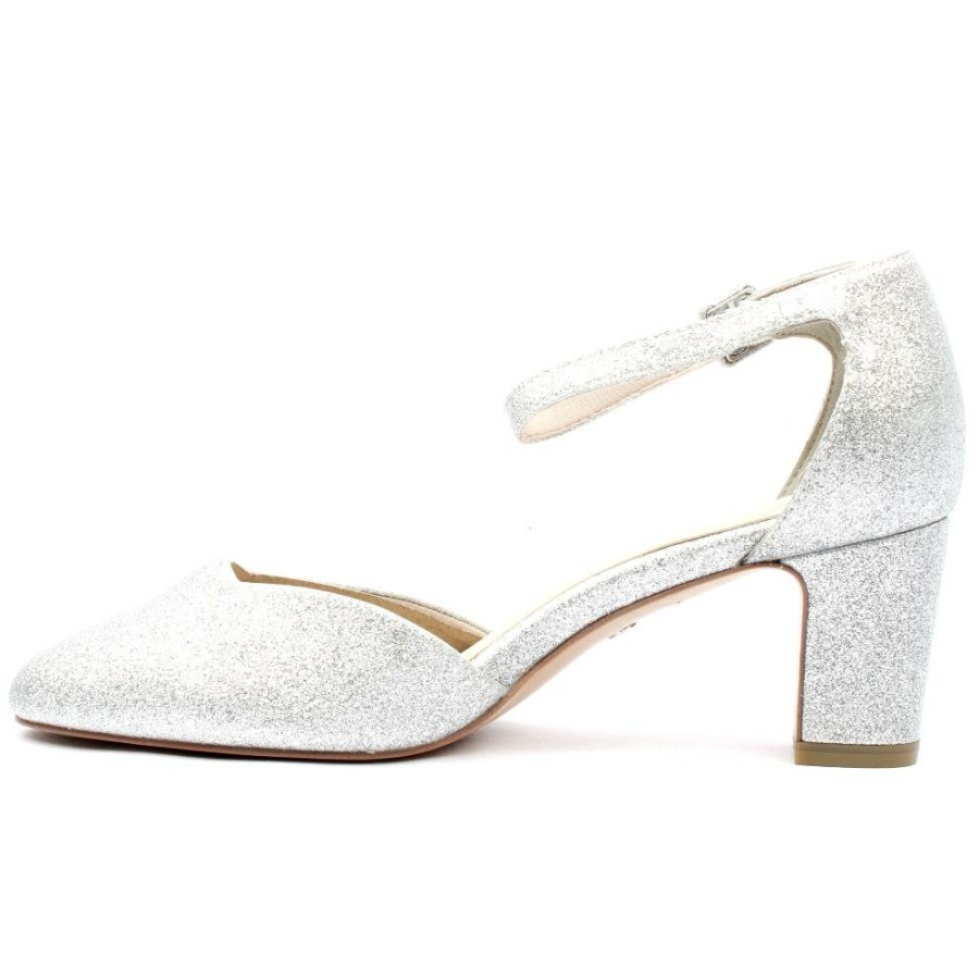 Women Tamaris | 24432 Strap Shoe - Silver