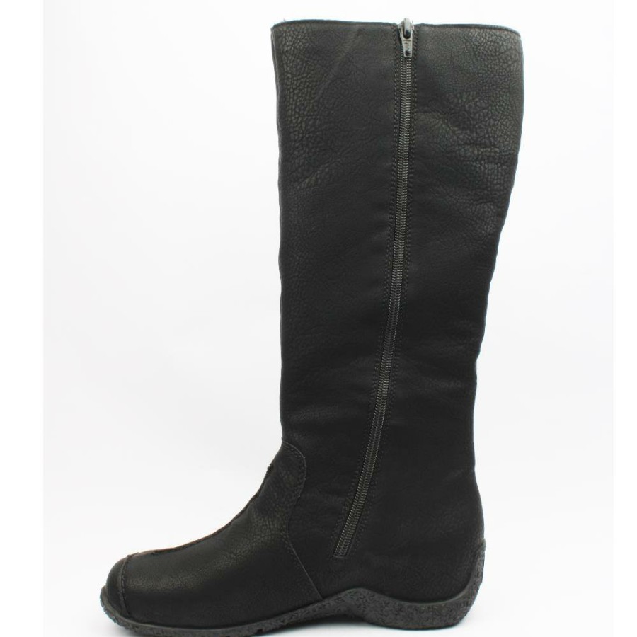 Women Rieker | 79953 Knee High Boot - Black