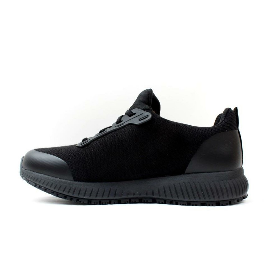 Women Skechers | 77222Ec Squad Shoe - Black Black