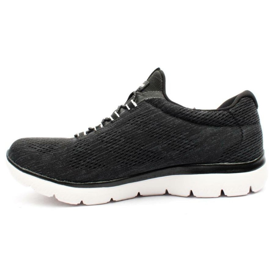 Women Skechers | 150113 Summits - Black/White