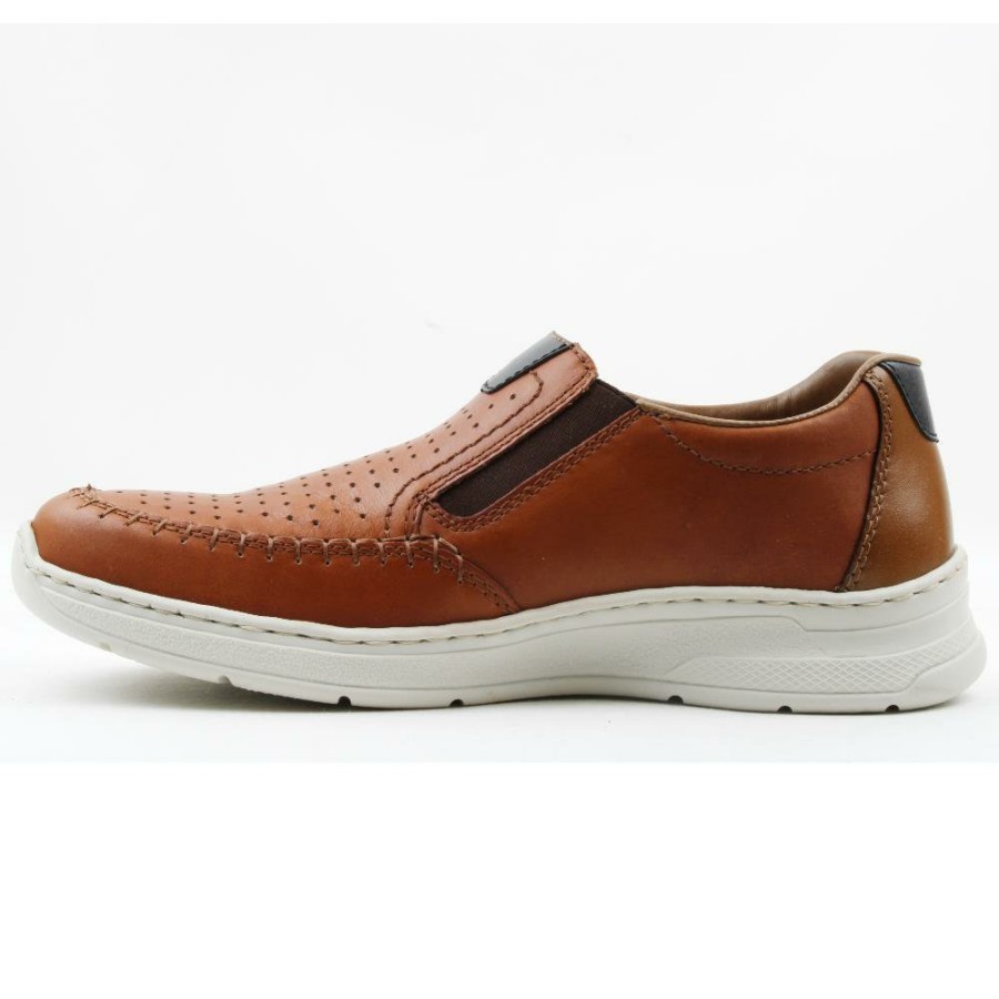 Men Rieker | 14365 Slip On Shoe - Peanut