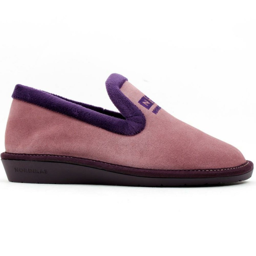 Women Nordika | 305 Suede Slipper - Mauve