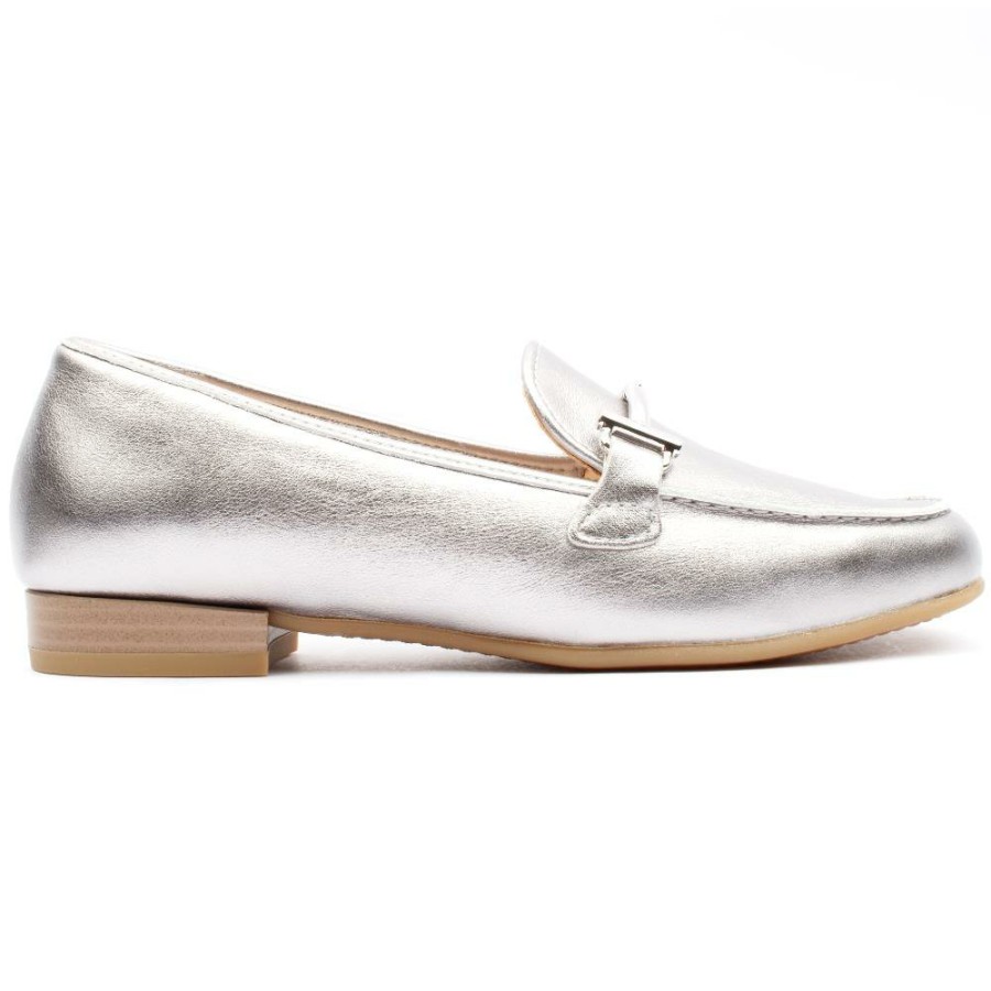 Women Ara | 31272 Loafer Shoe - Silver