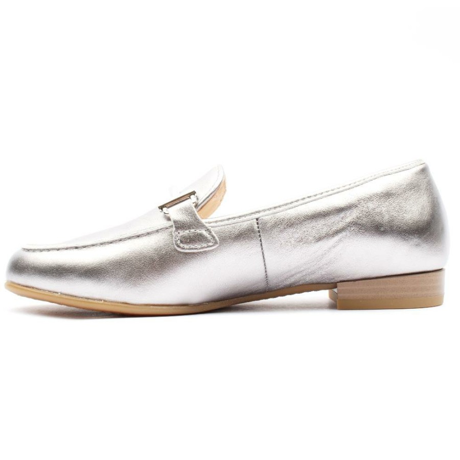 Women Ara | 31272 Loafer Shoe - Silver