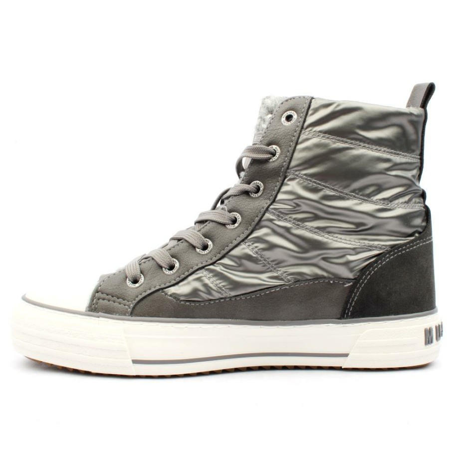 Women Mustang | 1410603 Laced Boot - Dark Grey