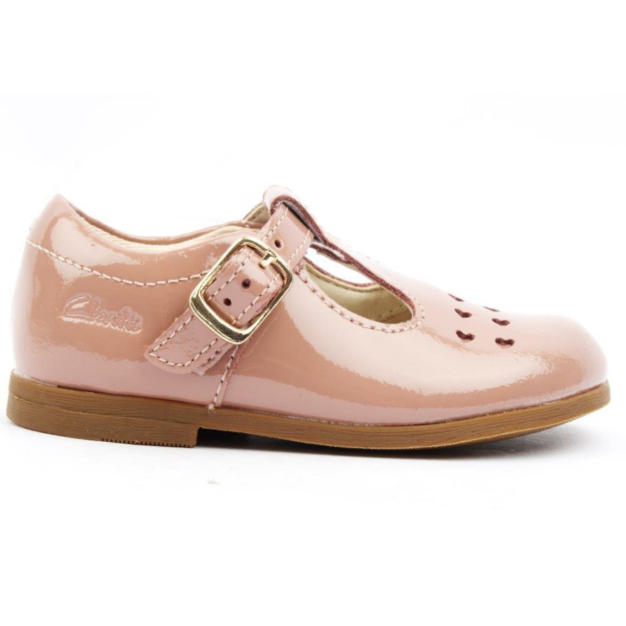 Kids Clarks | Drew Play T Junior Shoe - Pink Patent G