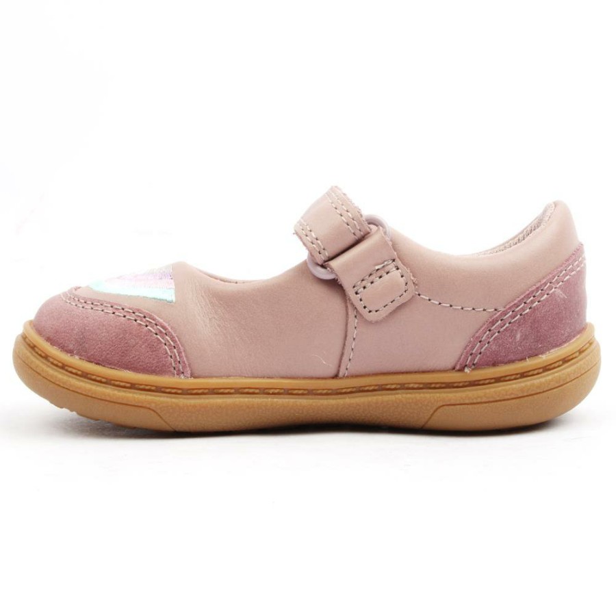 Kids Clarks | Flashprize K Junior Shoe - Duskypink G