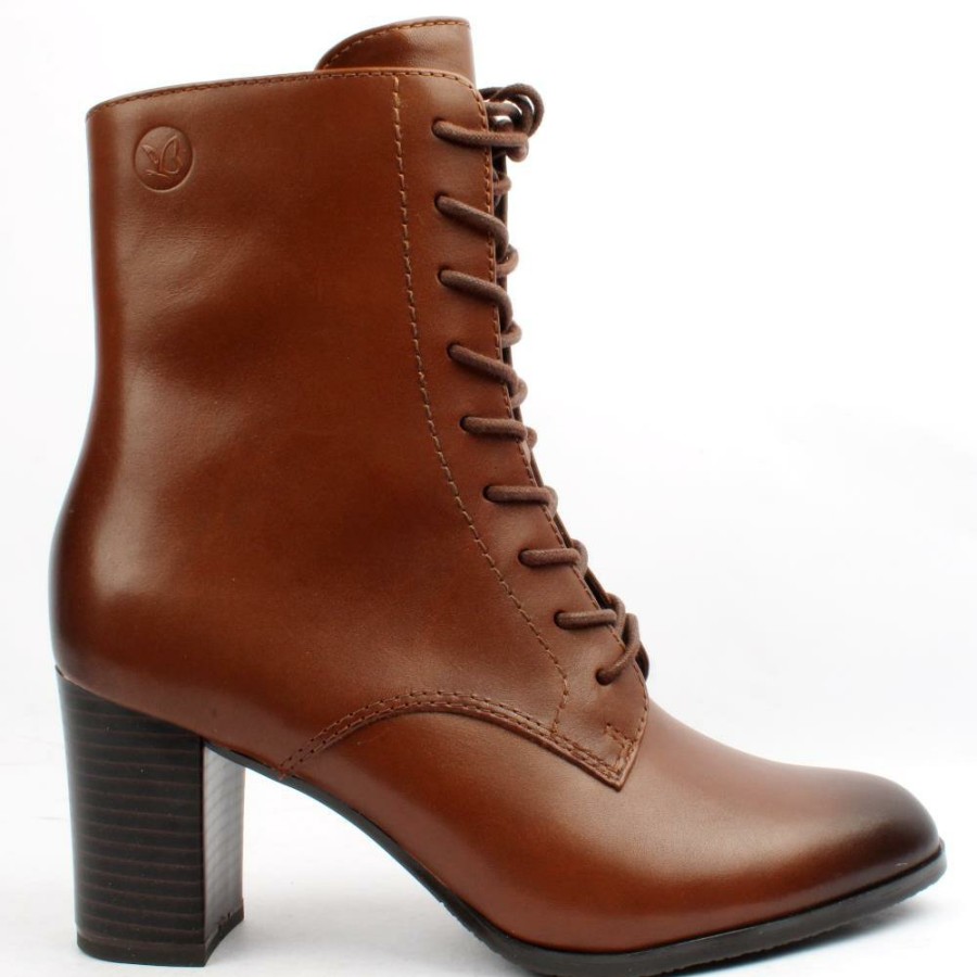 Women Caprice | 25105 Laced Boot - Tan