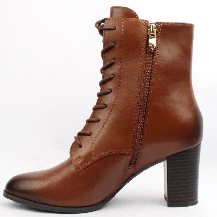 Women Caprice | 25105 Laced Boot - Tan