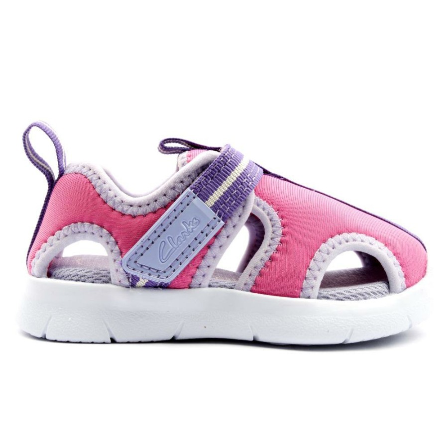 Kids Clarks | Ath Water T Closed Sanal - Pink F