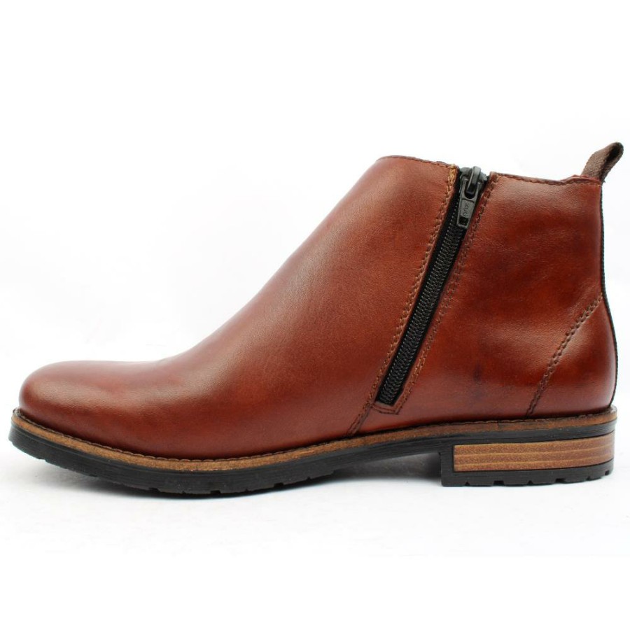 Men Rieker | 14653 Gusset Boot - Dark Tan