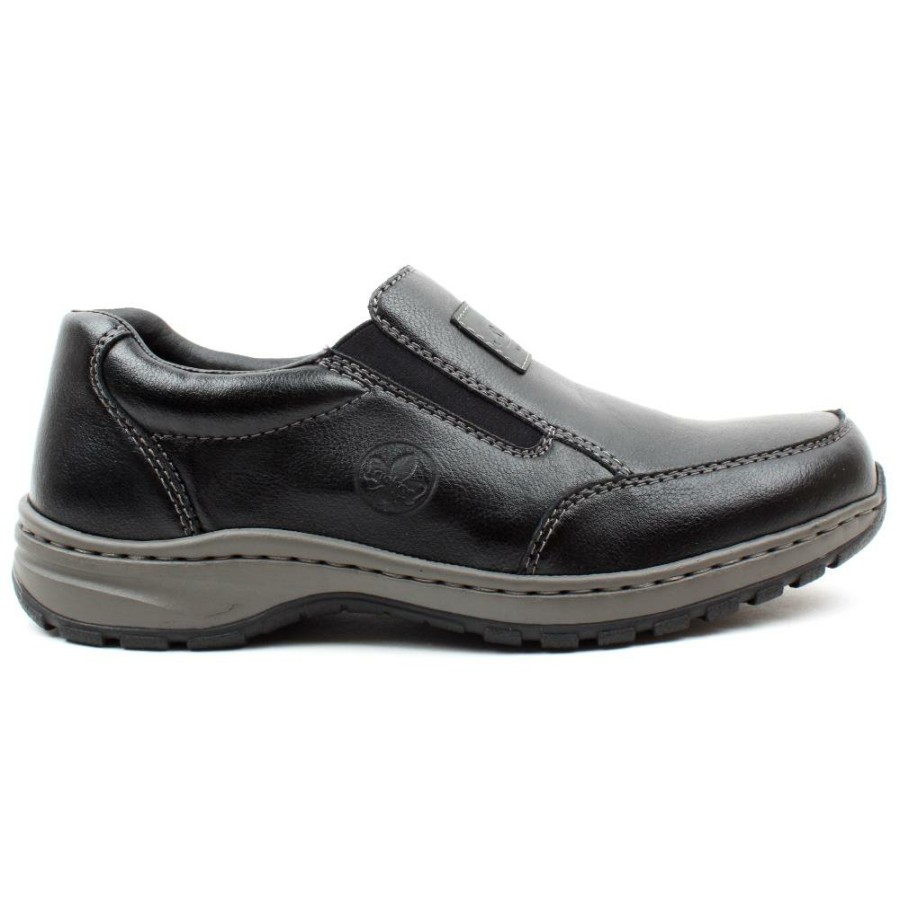 Men Rieker | 03354 Slip On Shoe - Black