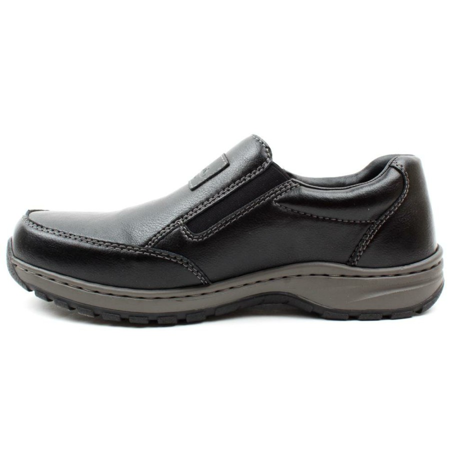 Men Rieker | 03354 Slip On Shoe - Black