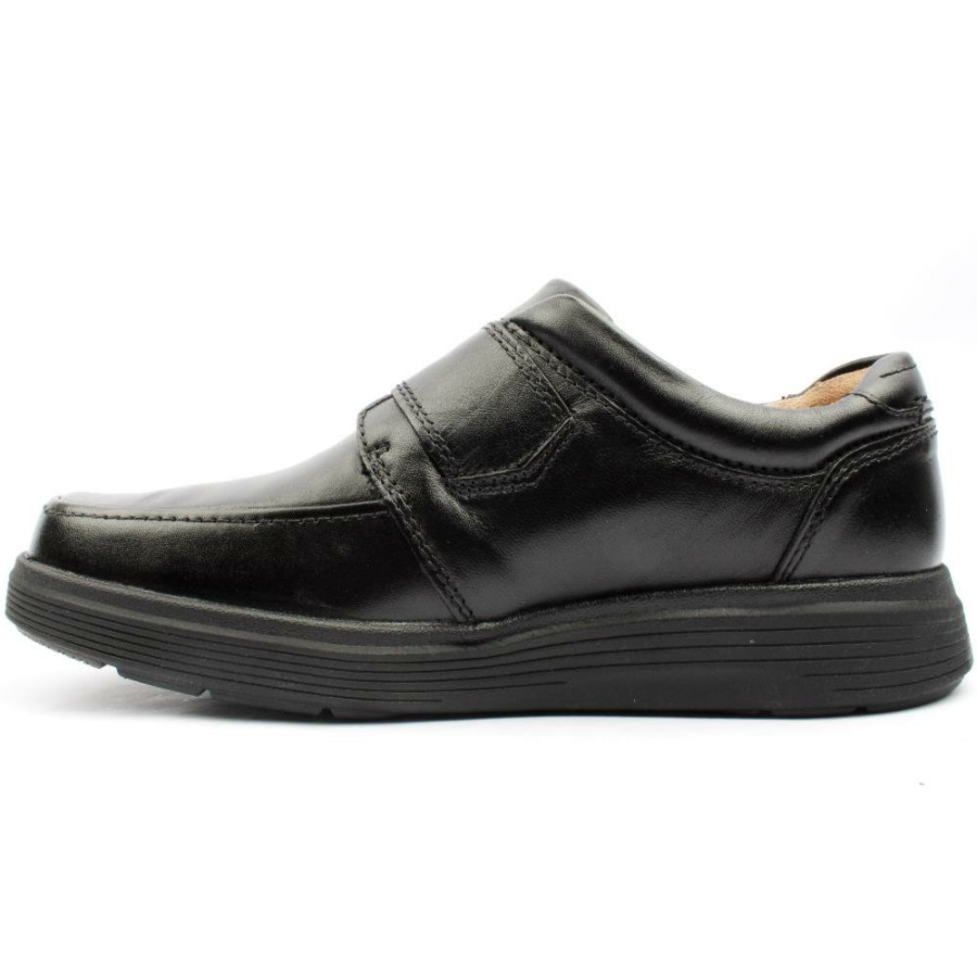 Men Clarks | Unabode Strap Mens Shoe - Black H