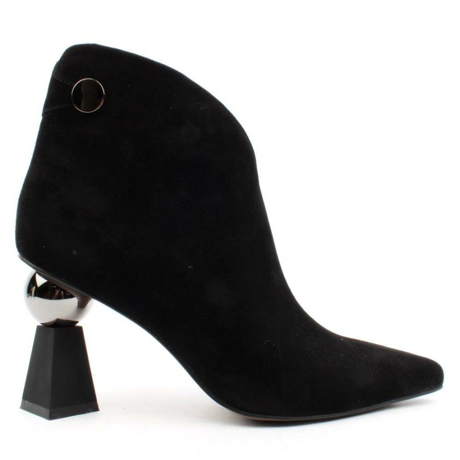 Women Loretta Vitale | F632 Ankle Boot - Black Suede