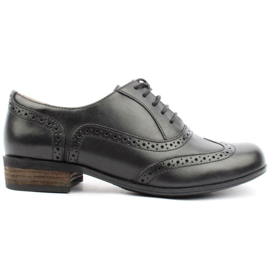 Women Clarks | Hambleoak Laced Brogue - Black D