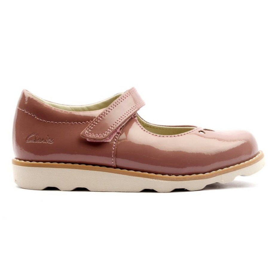 Kids Clarks | Crown Jane K Strap Shoe - Pink Patent G