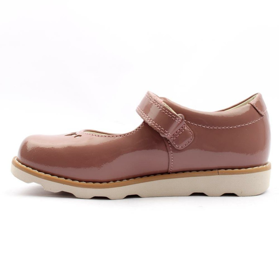 Kids Clarks | Crown Jane K Strap Shoe - Pink Patent G