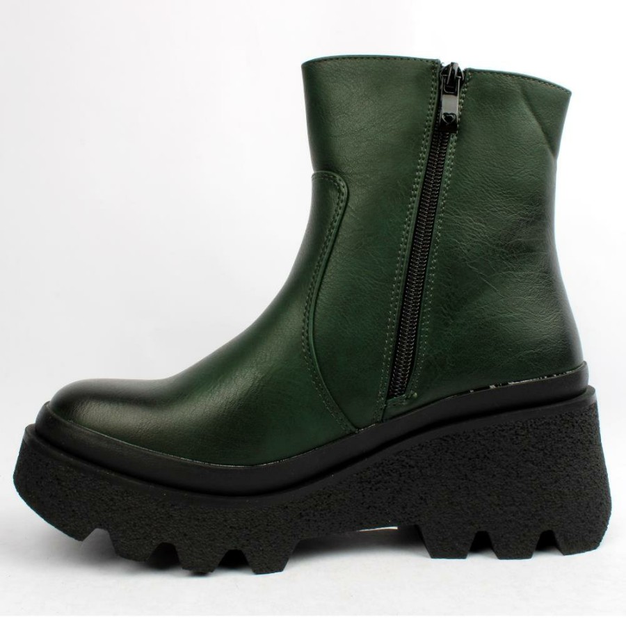 Women Heavenly Feet | Fantasy Vegan Boot - Green