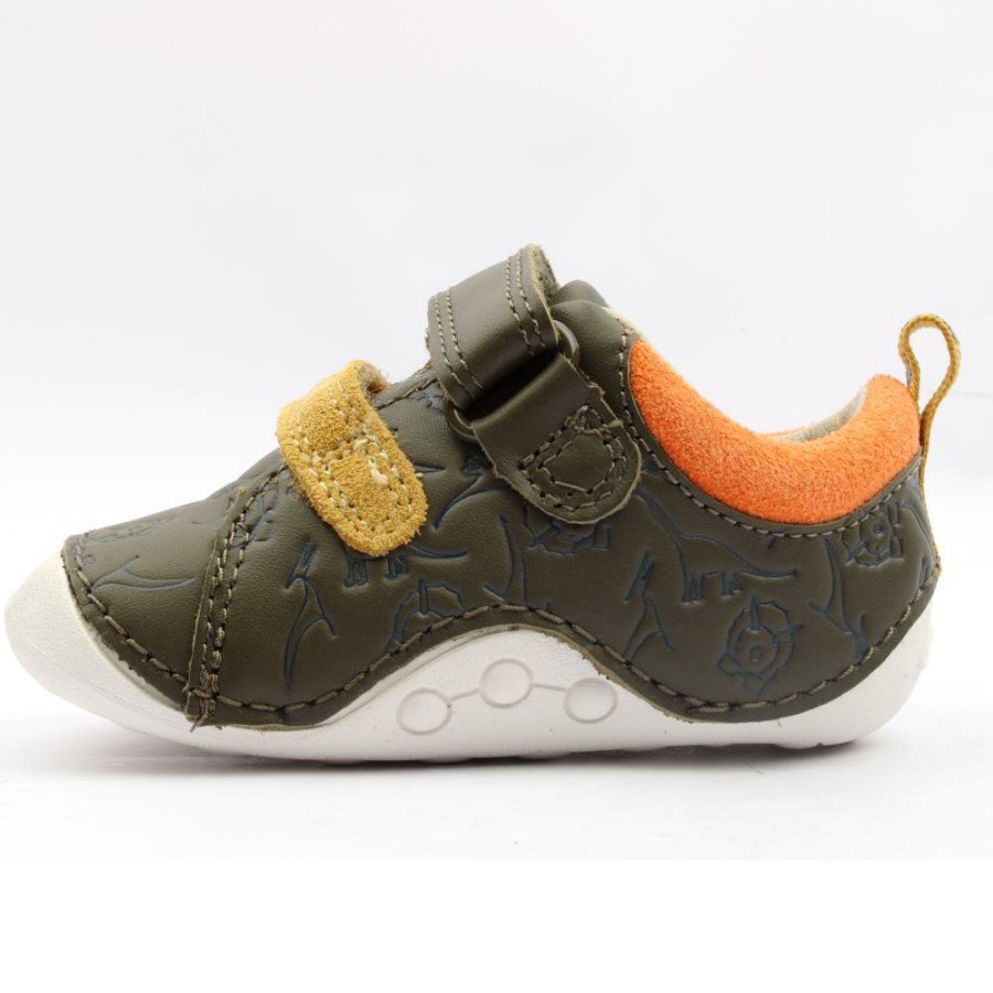 Kids Clarks | Tiny Rex T Shoe - Green H