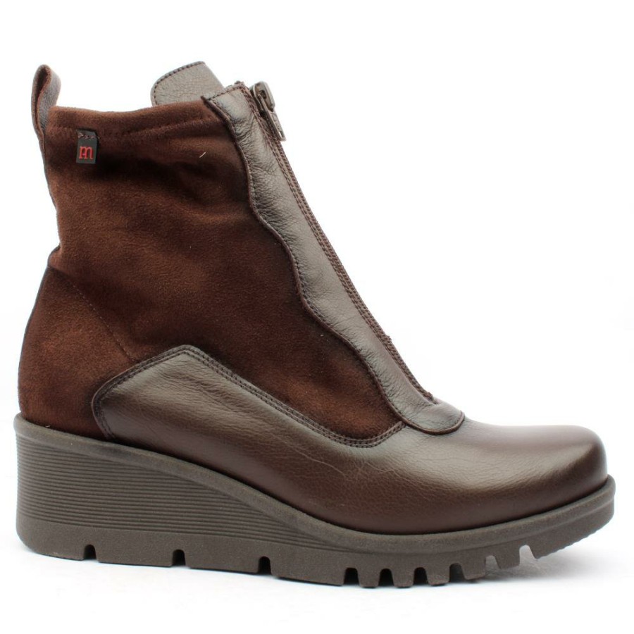 Women Pepe Menargues | Pepe Menagues 20855 Wedge Boot - Brown