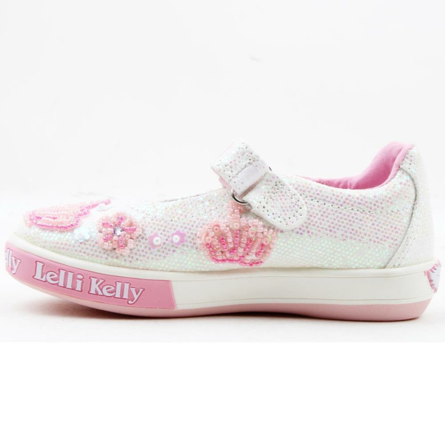 Kids Lelli Kelly | Lk2028 Strap Shoe - White