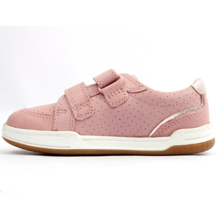 Kids Clarks | Fawn Solo T Velcro Shoe - Baby Pink F