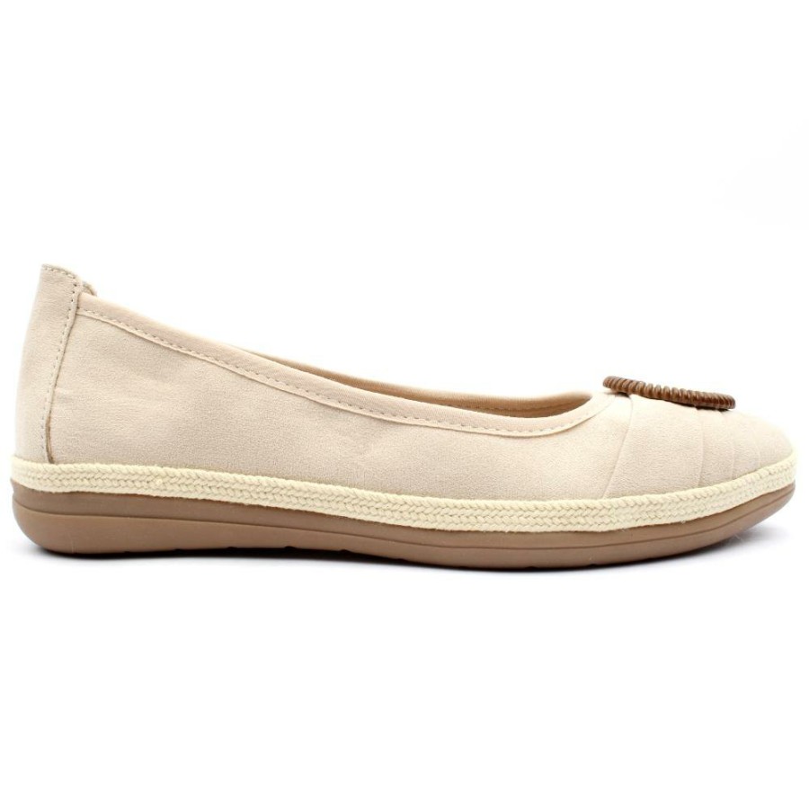 Women Jana | 22161 Flat Pomp - Beige