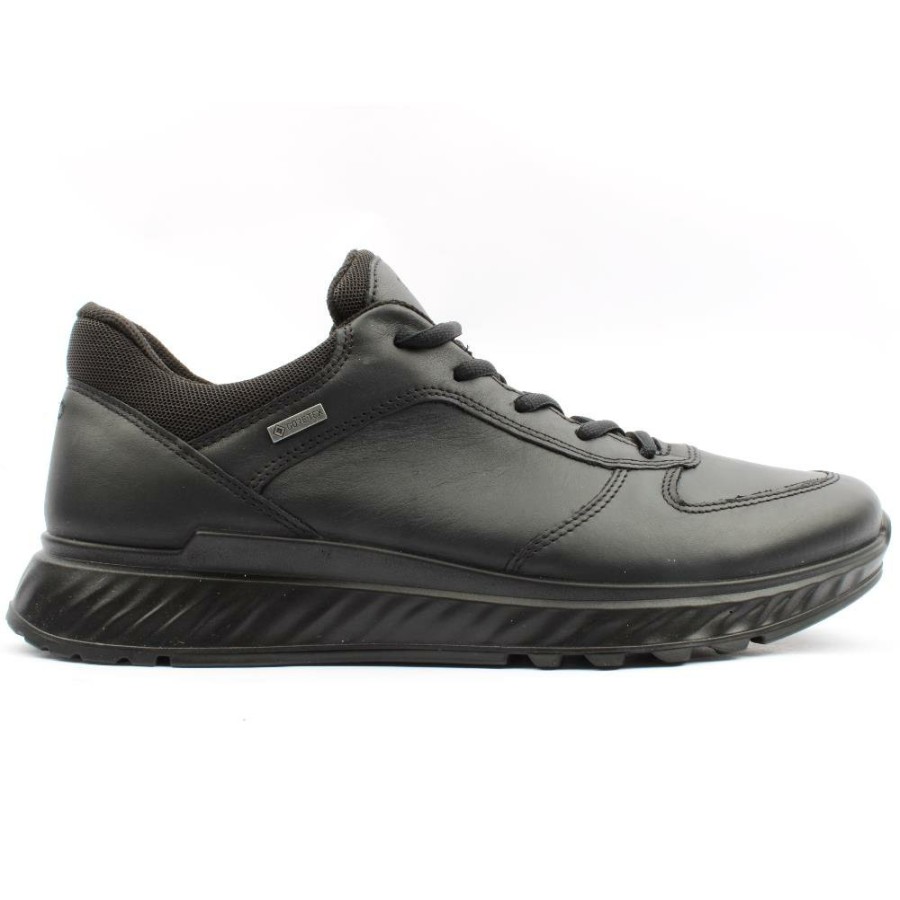 Men ECCO | 835304 Laced Gortex Shoe - Black Black