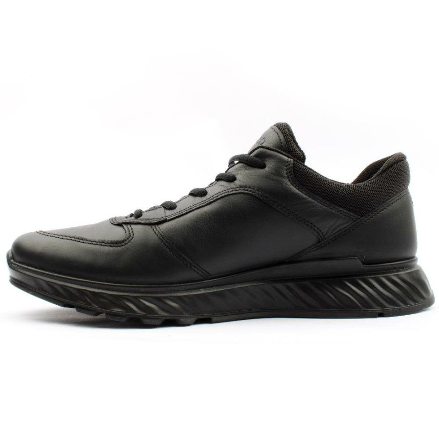 Men ECCO | 835304 Laced Gortex Shoe - Black Black