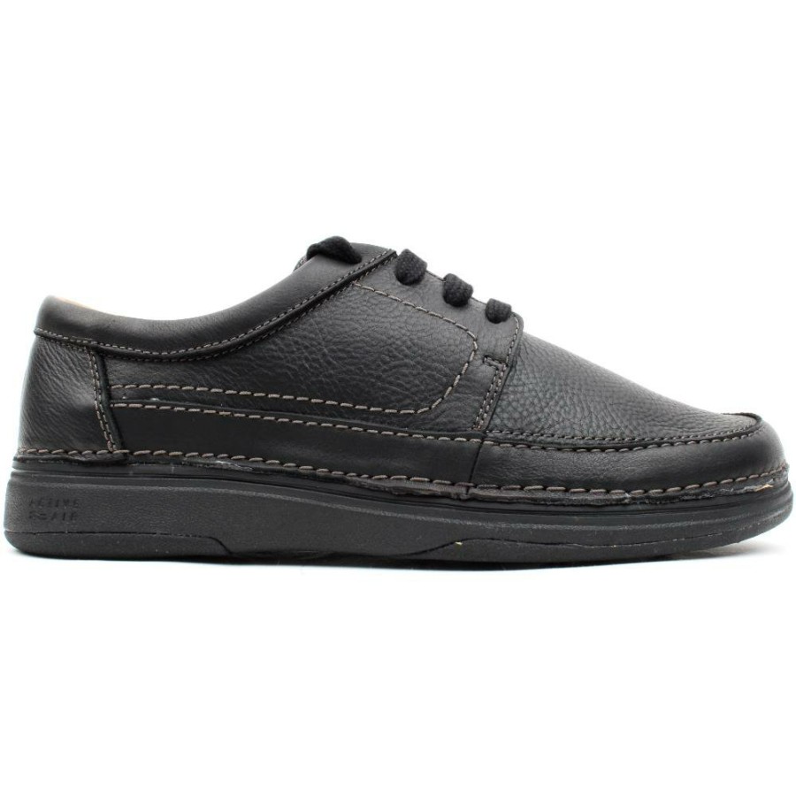 Men Clarks | Nature 5 Lo Laced Shoe - Black