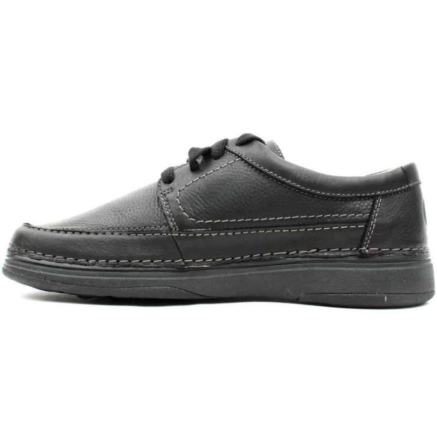 Men Clarks | Nature 5 Lo Laced Shoe - Black